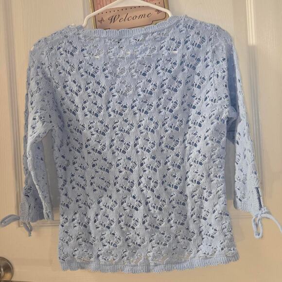 Y2K Spoiled Girl Open Knit Sweater - Picture 2 of 4